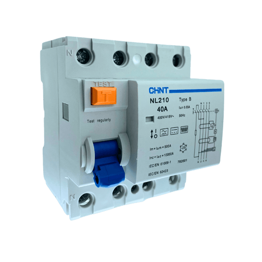 CHINT NL210 Allstromsensitiver FI-Schalter Typ B VDE 4polig 40A 30mA 10kA