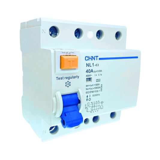 CHINT NL1-63 Fehlerstromschutzschalter Typ A VDE 4polig 40A 30mA 10kA